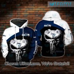 Youth Seahawks Hoodie 3D Promising Punisher Skull Seattle Seahawks Gift