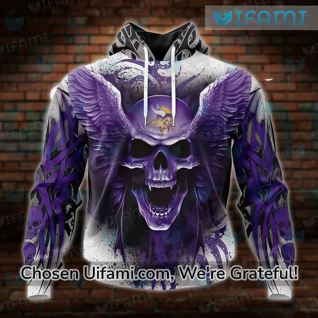 Mens Vikings Hoodie 3D Rare Skull Minnesota Vikings Gift - Personalized  Gifts: Family, Sports, Occasions, Trending