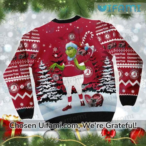 Alabama Christmas Sweater Inexpensive Grinch Alabama Crimson Tide Gift
