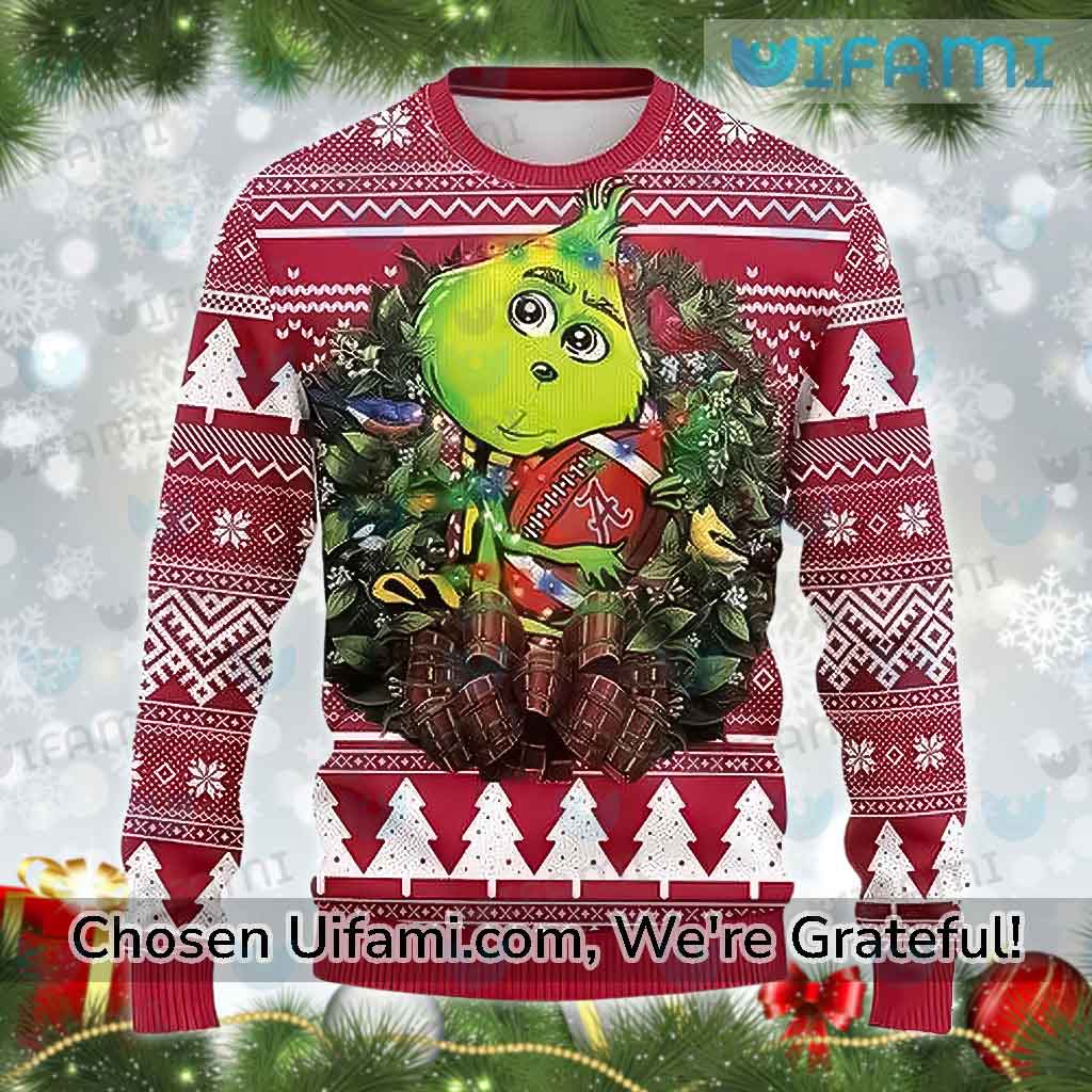 Alabama Crimson Tide Christmas Sweater Baby Grinch Alabama Football Gift