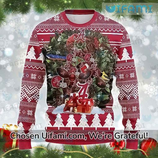 Alabama Crimson Tide Ugly Christmas Sweater Unexpected Roll Tide Gift