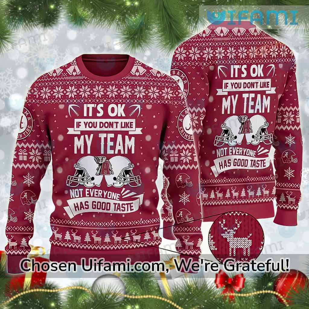 Alabama Crimson Tide Ugly Sweater Discount It's Ok Gifts For Alabama Fans