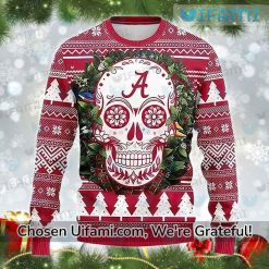 Alabama Football Christmas Sweater Sugar Skull Alabama Crimson Tide Gift