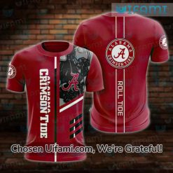 Alabama T-Shirts Cheap 3D Valuable Roll Tide Alabama Crimson Tide Gift