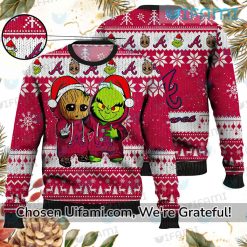 Atlanta Braves Sweater Radiant Baby Groot Grinch Braves Gift Ideas Best selling