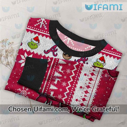 Atlanta Braves Sweater Radiant Baby Groot Grinch Braves Gift Ideas