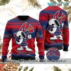 Atlanta Braves Ugly Christmas Sweater Snoopy Unique Braves Gifts