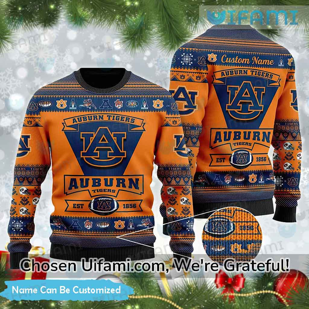 Auburn Christmas Sweatshirt Personalized Astonishing Auburn Tigers Gifts