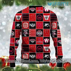 Badgers Ugly Christmas Sweater Inspiring Wisconsin Badgers Gift Latest Model
