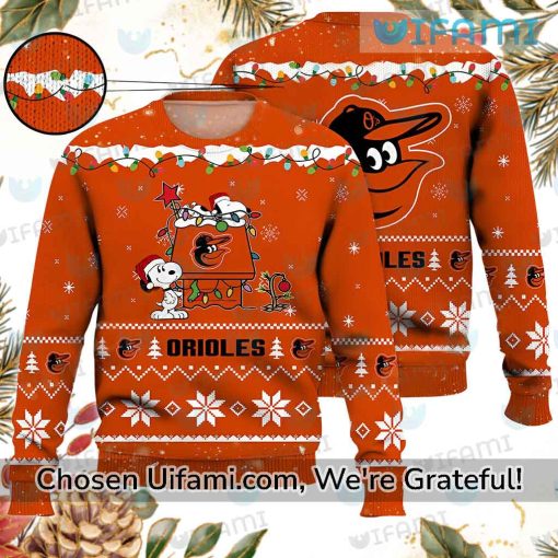 Baltimore Orioles Christmas Sweater Discount Snoopy Orioles Gift