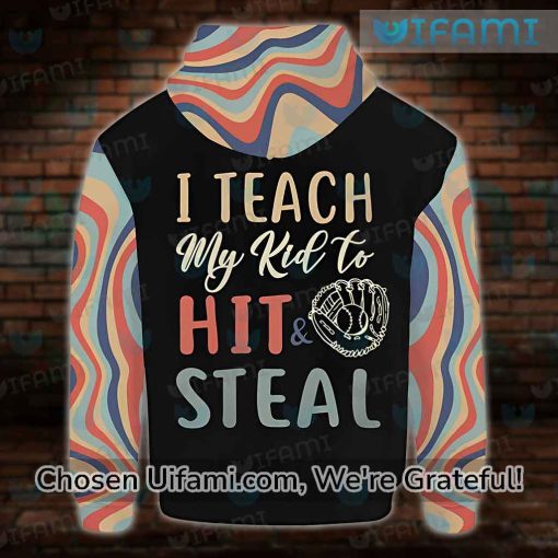 Baseball Mom Hoodie 3D Hit And Steal Gift To Get Your Mom