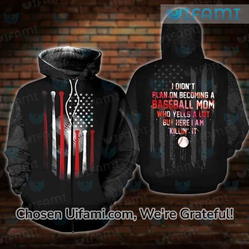 Baseball Mom Hoodie 3D US Flag Thoughtful Mother’s Day Gift