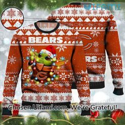 Bears Ugly Sweater Astonishing Baby Yoda Chicago Bears Fathers Day Gifts Best selling