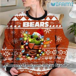 Bears Ugly Sweater Astonishing Baby Yoda Chicago Bears Fathers Day Gifts Latest Model