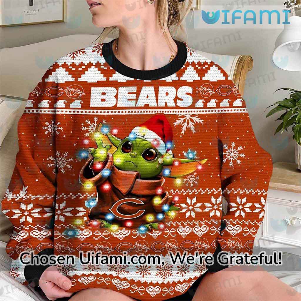 Chicago Bears Baby Yoda Ugly Christmas Sweater Ugly Sweater Christmas