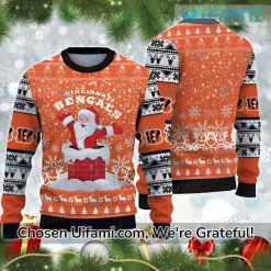 Bengals Ugly Christmas Sweater Awesome Santa Claus Cincinnati Bengals Gift
