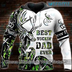 Best Buckin Dad Ever Hoodie 3D Hunting Father’s Day Gift For Grandpa