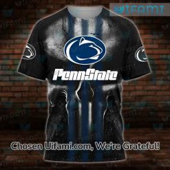 Black Penn State Shirt 3D Alluring Punisher Skull Penn State Gift