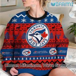Blue Jays Christmas Sweater Astonishing Toronto Blue Jays Gift Latest Model