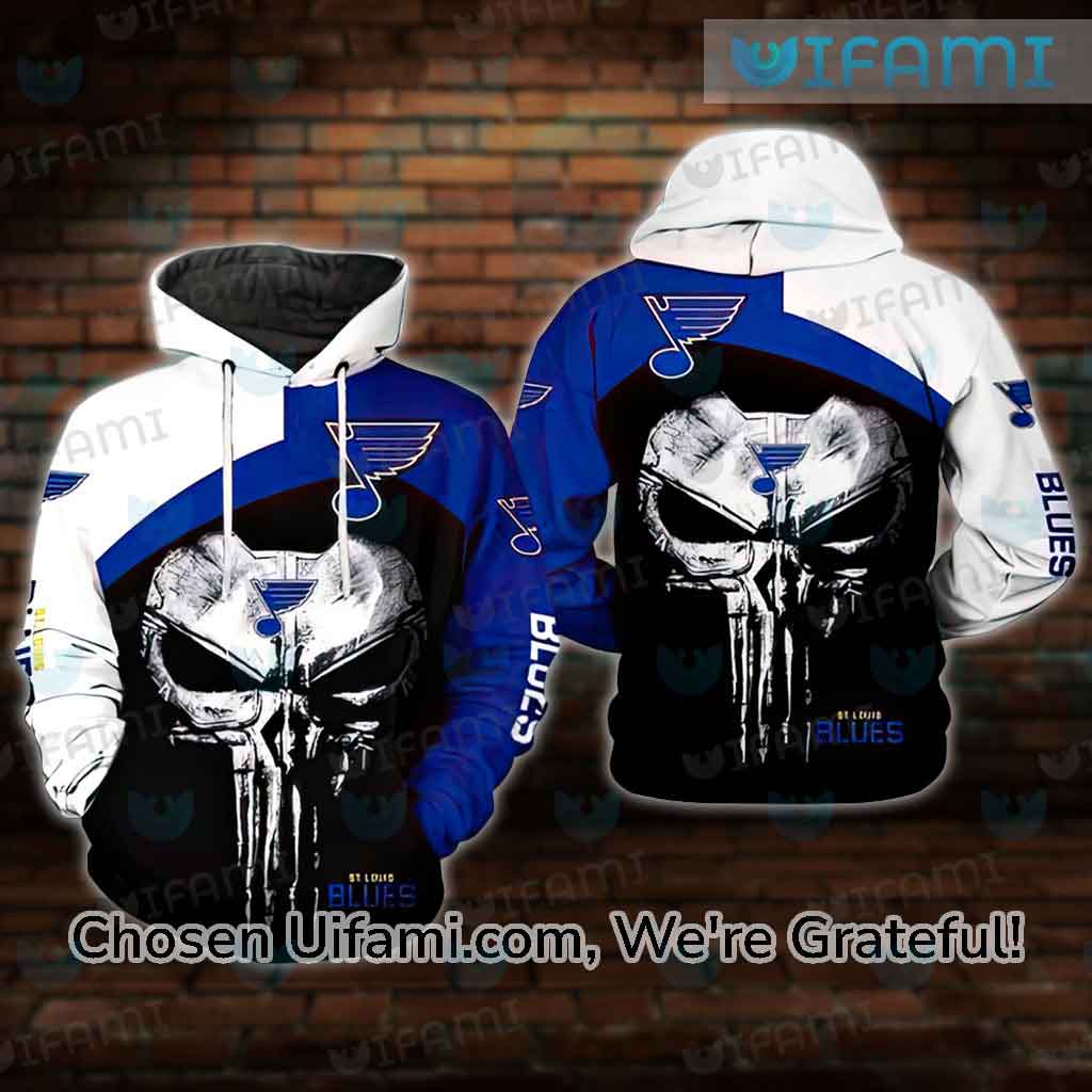 ST Louis Blues Hoodie Mens 3D New Skull Gift - Personalized Gifts: Family,  Sports, Occasions, Trending