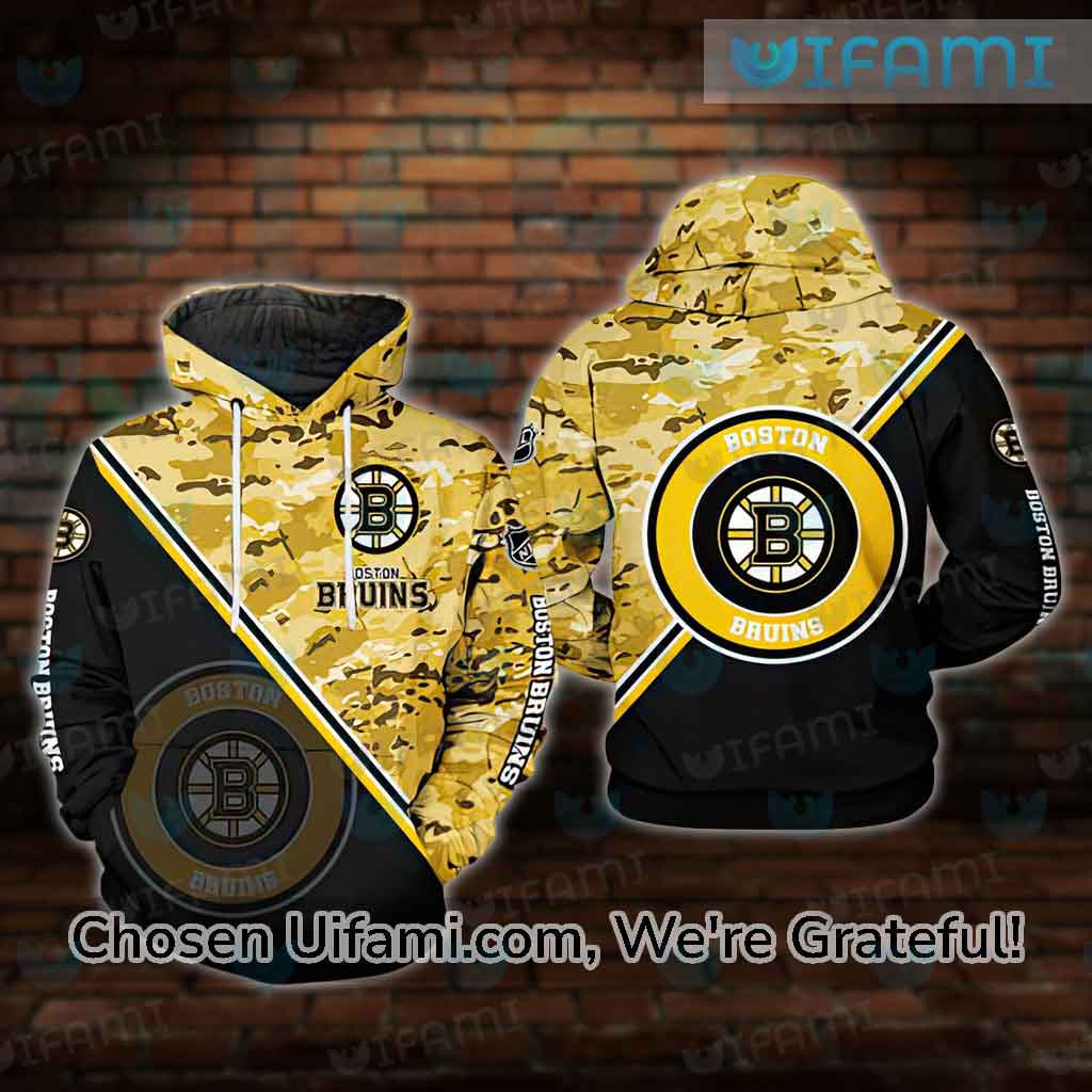 Custom Boston Bruins Hoodie 3D Camouflage Bruins Gift - Personalized Gifts:  Family, Sports, Occasions, Trending