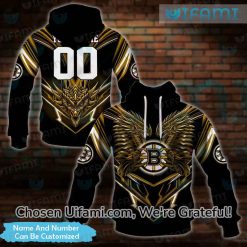 Personalized Boston Bruins Vintage Hoodie 3D Breast Cancer Gift -  Personalized Gifts: Family, Sports, Occasions, Trending