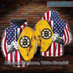Boston Bruins Winter Classic Hoodie 3D Popular USA Flag Gift