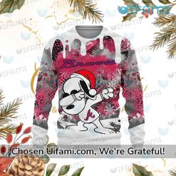 Braves Sweater Unique Snoopy Atlanta Braves Gifts For Him