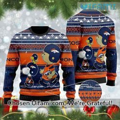 Broncos Sweater Women Comfortable Peanuts Denver Broncos Christmas Gifts
