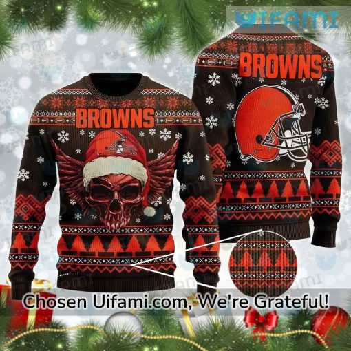 Browns Christmas Sweater Selected Skull Cleveland Browns Gift Ideas