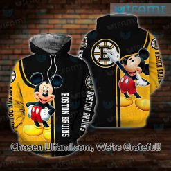 Bruins Hoodie Mens 3D Valuable Mickey Mouse Gift