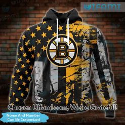 Bruins Hoodie Youth 3D Personalized USA Flag Gift