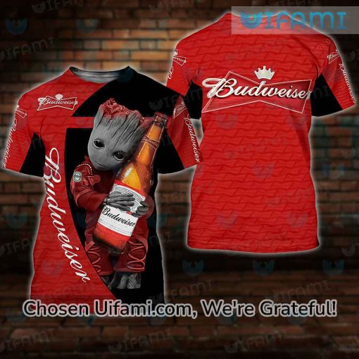 Budweiser Shirt 3D Excellent Baby Groot Budweiser Gift Set