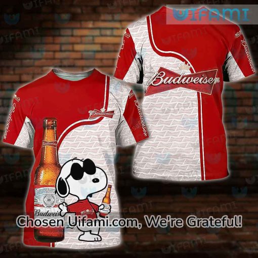 Budweiser T-Shirt 3D Outstanding Snoopy Budweiser Gifts For Him