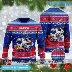 Buffalo Bills Sweater Men Customized Mickey Goofy Donald Buffalo Bills Gift