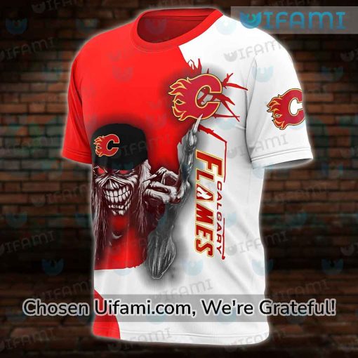 Calgary Flames Tee 3D Surprise Eddie The Head Calgary Flames Gift Ideas