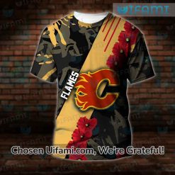 Calgary Flames Zip Up Hoodie 3D Awe-inspiring USA Flag Gift