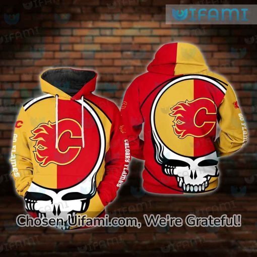 Calgary Flames Womens Hoodie 3D Beautiful Grateful Dead Gift