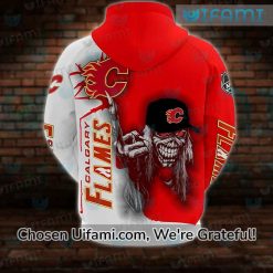 Calgary Flames Youth Hoodie 3D Cheerful Eddie The Head Gift Exclusive