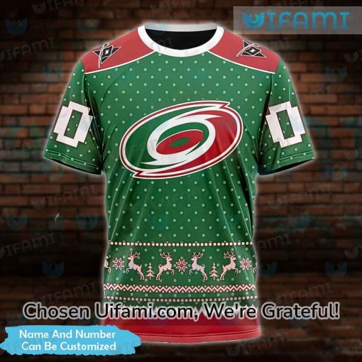 Carolina Hurricanes Vintage Shirt 3D Graceful Personalized Christmas Hurricanes Gifts