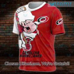 Carolina Hurricanes Womens Shirt 3D Exquisite Mascot Hurricanes Gifts