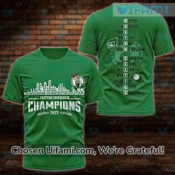 Custom Boston Celtics Tee Shirt 3D Spirited Champions Celtics Gift