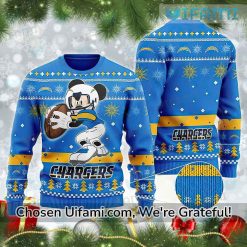 Chargers Christmas Sweater Amazing Mickey Los Angeles Chargers Gift
