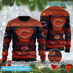 Chicago Bears Christmas Sweater Personalized Unique Chicago Bears Gifts