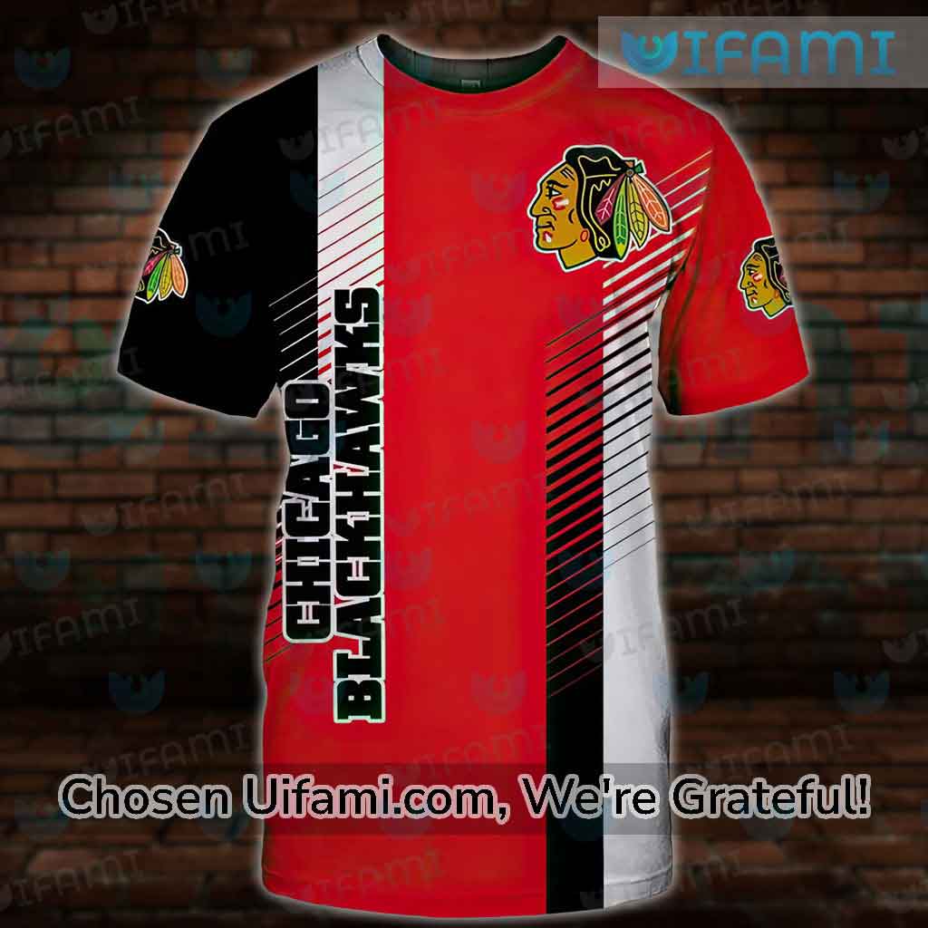 Chicago Blackhawks Personalized Name 3D Tshirt Gift For Real Fans -  Freedomdesign