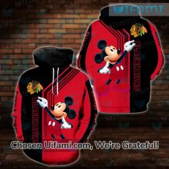 Chicago Blackhawks Zip Up Hoodie 3D Impressive Mickey Gift
