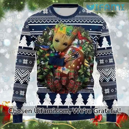 Christmas Sweater Patriots Best-selling Baby Groot New England Patriots Gift
