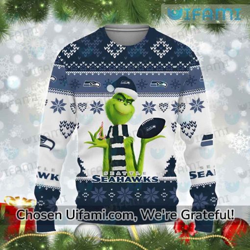 Christmas Sweater Seahawks Grinch Best Seattle Seahawks Gifts