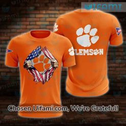 Clemson Shirt 3D Memorable USA Flag Clemson Gift