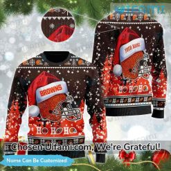 Cleveland Browns Ugly Christmas Sweater Personalized Exciting Browns Gift